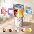 thumbnail image 6 of 20OZ Unicorn Lover Cup with Handle Insulated Stainless Steel Cup Perfect Gifts for Women Great for Birthday Christmas and Potluck Dinners, 6 of 6