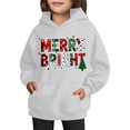 thumbnail image 5 of BaoFuBaoMei Hoodies for Boys Girls Christmas Merry Christmas Long Cuffed Sleeve Sweatshirt Tops with Pockets Loose Hooded Fall Clothes for Christmas Dinner Vacation Holiday, 5 of 8