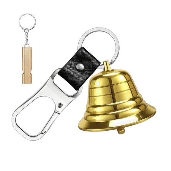 Loudly Animal Bell Whistle Hiking Gear Metal Durable Outdoor Camping Protection for Hikers Travelers Adventurers