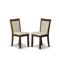 thumbnail image 3 of Luxe by East West Furniture 7 Pc Kitchen Set consists of a Pedestal Breakfast and 6  Chairs with Padded  Walnut-Color:Light Beige, 3 of 7