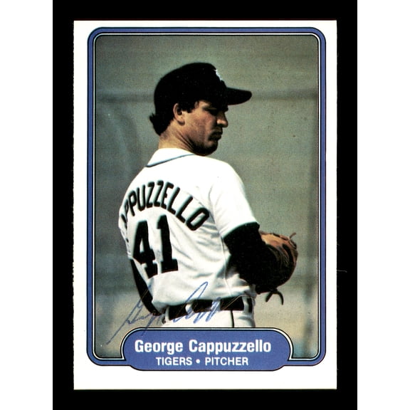George Cappuzzello Autographed 1982 Fleer Card #264 Detroit Tigers SKU #166763