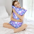 thumbnail image 6 of Satin Pillowcase For Hair And Skin, Pink Blue Skull Daisy Soft And Cooling Similar To Silk Pillow Cases Standard Size 20x30 Inches, Pillow Covers With Hidden Zipper, Gifts For Women Men, 6 of 8