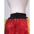thumbnail image 5 of iiniim Kids Girls Long Sleeve Tassel Epaulet Shiny Sequins Dress Jumpsuit Stage Performance Red 12, 5 of 7