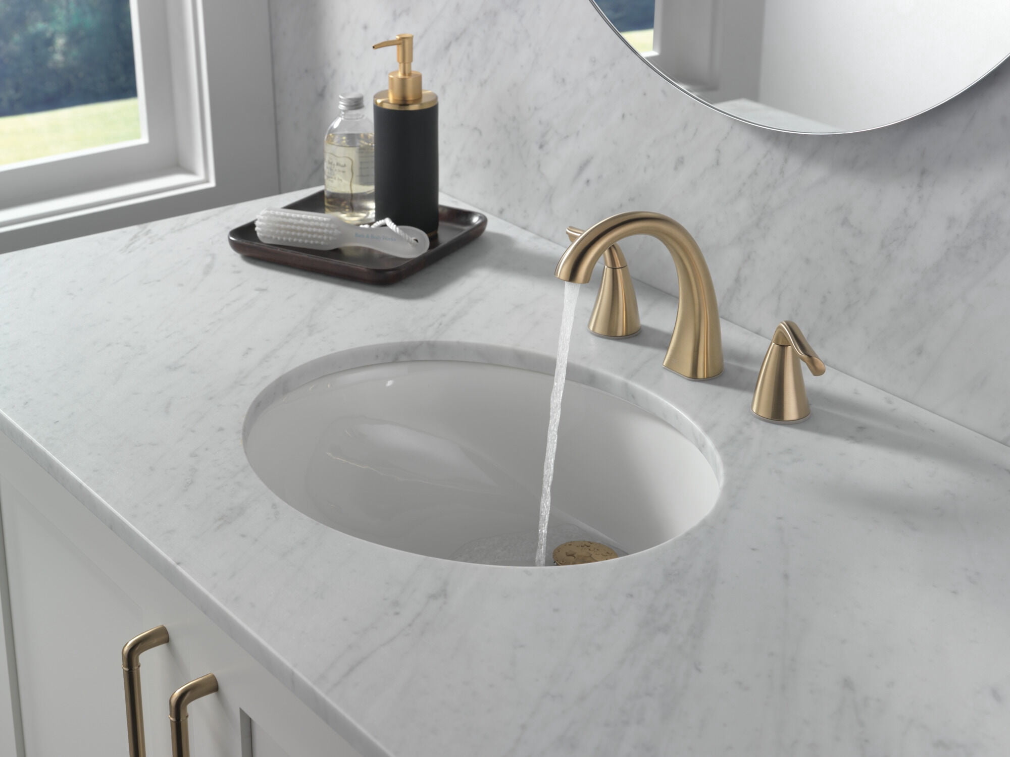 Delta Arvo Two-Handle Widespread Bathroom Faucet - 35840LF-CZ - Champagne Bronze