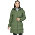 thumbnail image 2 of WenVen Women's Puffer Jacket Warm Winter Coat Windproof Puffer Jacket Green M, 2 of 8