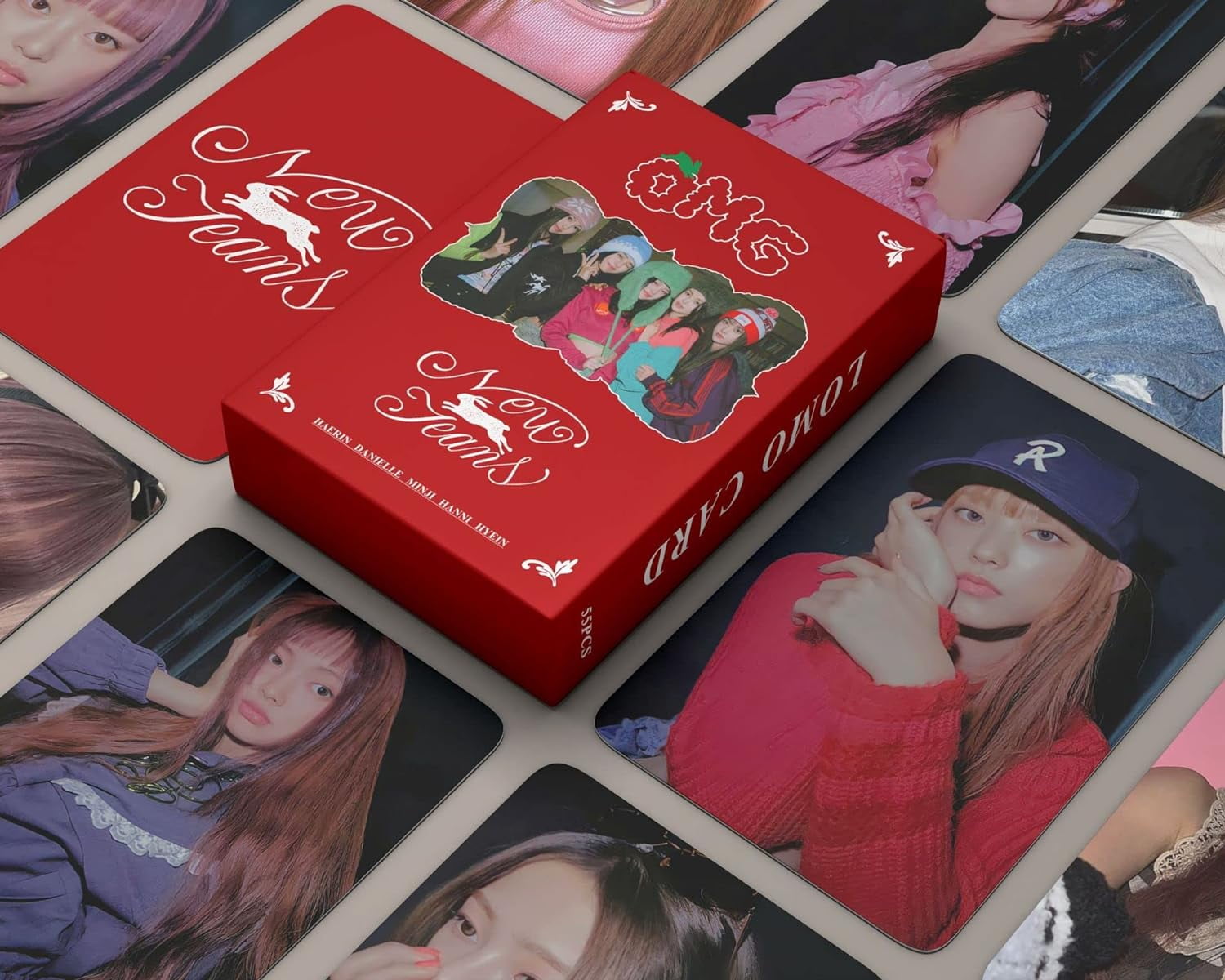 Kpop NewJeans Photocards 55pcs NewJeans OMG Album Lomo Card
