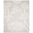thumbnail image 1 of Safavieh Bella Collection BEL131B Handmade Grey and Ivory Premium Wool Area Rug (2'6" x 4'), 1 of 3