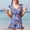 Navy, variant on Spazoro Kids Girls Swimsuits, Breathable Quick Drying Chest Padded Floral Print Jumpsuit with Lace and Pocket Beach Swimming Pool Swimsuit for Chid Girls Blue Size 9 years
