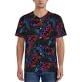 thumbnail image 4 of Haiem Hip Hop Hipster Baseball Jersey Button Down Shirts Sports Uniforms Men Women Jersey(Sea Turtle,3X-Large), 4 of 9