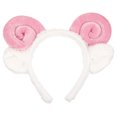 thumbnail image 1 of EeaseMX Shofar rosa Aros para el cabello Diadema decorativa Adorables Ovejas Cuerno Bandas para el cabello Orejas de oveja lindas Aros para la cabeza Favores de fiesta Suministros Decoraciones, 1 of 8