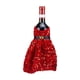 thumbnail image 2 of Christmas Wine Sleeves Champagne Bottle Sleeves Wine Bottle Bags Velvet Sequin Wine Bottle Bags Dress Up Holiday Arrangement Decoration, 2 of 6