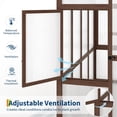 thumbnail image 4 of 6x8 FT Walk-in Wooden Greenhouse – Heavy-Duty Cedar Frame, 6mm Polycarbonate Panels, Ventilated Window, Lockable Door, Outdoor Greenhouse for Backyard & Patio, 4 of 7