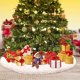 thumbnail image 4 of Falda de felpa para árbol de Navidad, adornos para árboles navideños, falda redonda blanca como la nieve para árbol de Navidad, cubierta de base para decoración de Feliz Navidad y fiesta de Año, 4 of 7
