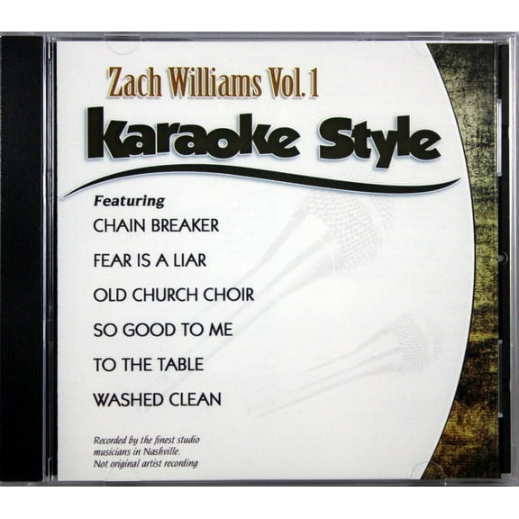 Zach Williams Volume 1 Christian Karaoke Style NEW CD G Daywind 6 Songs