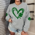 thumbnail image 4 of hotojiny St. Patrick's Day Sweatshirts for Women Fashion Long Sleeve Crewneck Cute Pullover Tops Lounge Loose Soft Shirts, 4 of 5