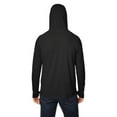 thumbnail image 2 of North End NE105 Unisex JAQ Stretch Performance Hooded Long Sleeve T-Shirt-Black-3XL, 2 of 3