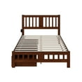 thumbnail image 4 of AFI Tahoe Wood Full Platform Bed with Footboard and 2 Drawers in Walnut, 4 of 6