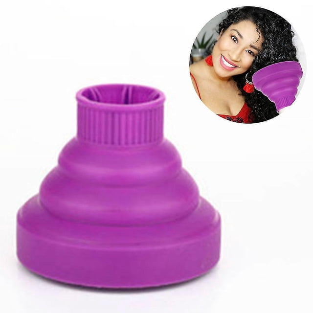 Difusor universal plegable para secador de pelo (rosa)