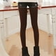 thumbnail image 3 of Leggings cálidos de invierno para mujer: pantalones gruesos de terciopelo de poliéster, cintura alta, elásticos, 85-110 cm de cadera, 89 cm de largo, para uso diario/casual/deportivo, 3 of 6