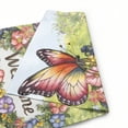 thumbnail image 6 of Qinduosi Welcome Spring Hummingbird Garden Flag Double Sided, Purple Flower Bird Decorative House Yard Outdoor Decor, Summer Floral Home Outside Decoration White, 6 of 6