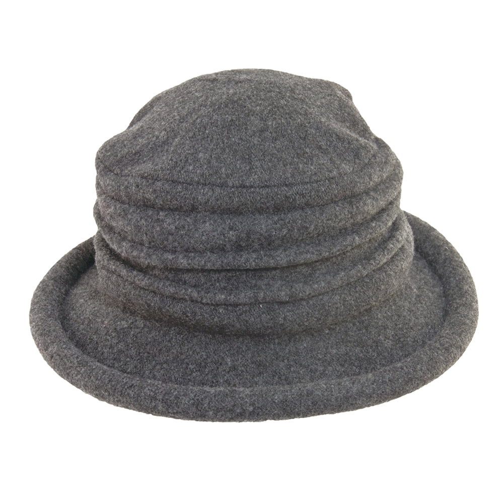 Scala Collezione Women's Packable Wool Cloche Hat Grey OS