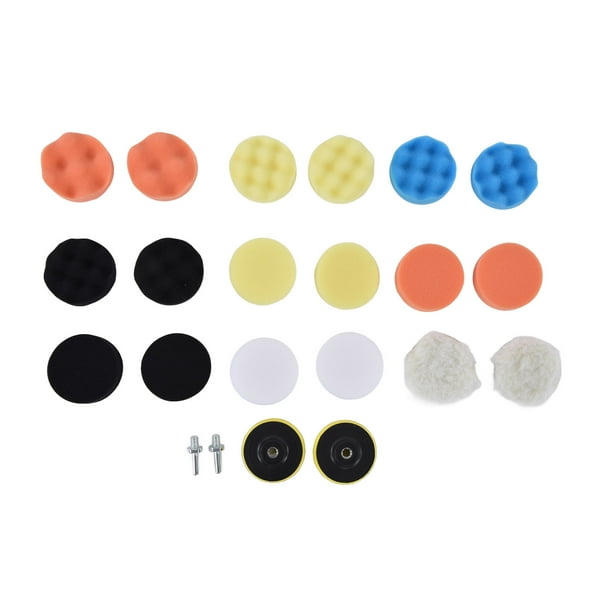 Almohadillas para pulir, 22 piezas Almohadillas para pulir ABS Kit de almohadillas para pulir automóviles Kit de pulido de taladro Tecnología de vanguardia
