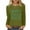 Army Green, variant on LYXSSBYX Long Sleeve Shirts for Women Women's Casual Printed Round Neck Long Sleeved Top