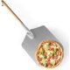 thumbnail image 2 of Professional pizza peel with wooden handle aluminum 79x35cm natural silver, 2 of 3