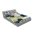 thumbnail image 2 of Ambesonne Abstract Fitted Sheet & Pillow Sham Set, Spring Natural Wildlife, Queen, Multicolor, 2 of 2