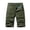 Army Green, variant on gakvov Cargo Pants For Men Plus Size Cargo Pants For Men Casual Pure Loose Fit Zipper Button Multi-Pocket Overalls Straight Leg Pants Outdoor Tooling Short Pants