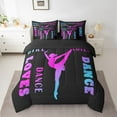 thumbnail image 2 of Erosebridal Ballet Princess Bedding Sets Queen Size, Dance Lover Comforter Sets with Sheets, Modern Sport Reversible Bed Set, Super Cozy Bedroom Decorative, 7pcs, 2 of 4