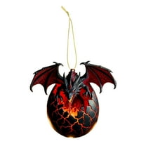 HCTSHG Dragon Christmas Ornaments, Dragon Christmas Tree Hanging Ornament Gothic Holiday Acrylic Festive Decoration with Ropes for Xmas Decor Gift Souvenir