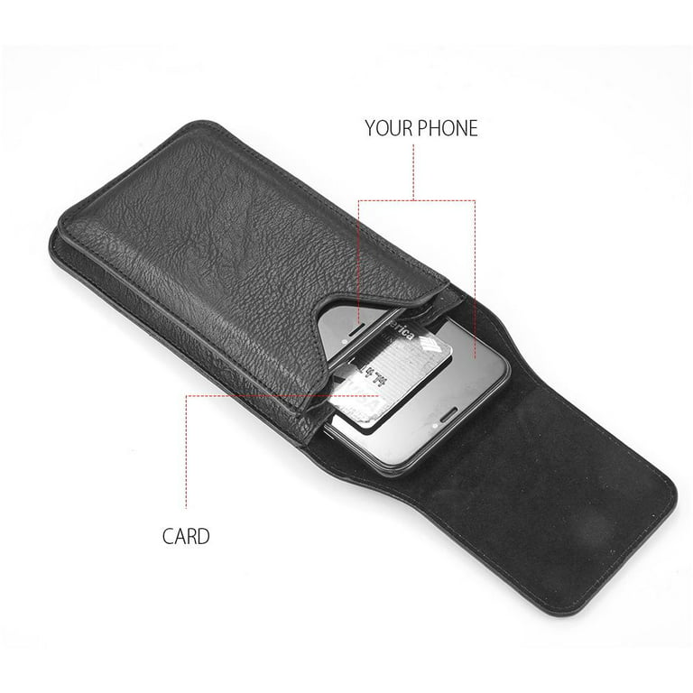 Leather Dual Phone Case, Leather Double iPhone Case, Case Holds
