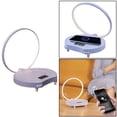 thumbnail image 4 of Lámpara de noche con control táctil, reloj de lámpara de escritorio, , inalámbrico, luz , lámpara de regulable LED, Púrpura, 4 of 9