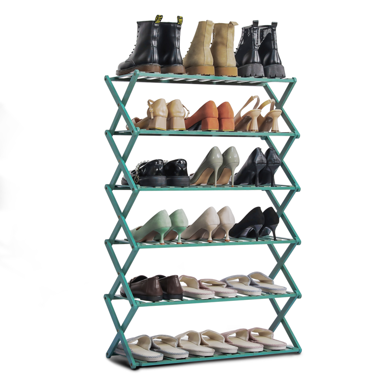 MoNiBloom 8 Tiers Corner Bamboo Shoe Rack, Storage Shoes Stand 8 Pairs  Organizer Stand for Entryway Bedroom & Reviews