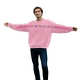 thumbnail image 4 of FUZHIQ I Love You This Much Couple Matching Pullover Sweatshirts Hug Fit Unisex Oversized Casual Crewneck Sweatshirt Cozy Hug-Worthy Tops for Couples, 4 of 7