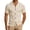 L204-Khaki, variant on xfsWaSs Men's Short Sleeve Ribbed Knit Shirts Solid Color Casual Button Down Shirt Soft Comfortable Stretch Tops Fashion Everyday Wear Mens Shirts