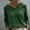 Green, variant on Womens Long Sleeve Shirts for Women Asymmetrical Cutout Cold Shoulder V Neck Long Sleeve Cotton Linen Summer Shirts for Women White XL
