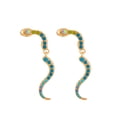 thumbnail image 1 of Pendientes colgantes CHAO de serpiente de cristal coloridos diamantes de imitación joyería para mujer, 1 of 5