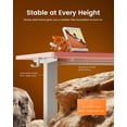 thumbnail image 6 of CHITOOMA Height Adjustable Electric Standing Desk, 48 x 24 Inches Sit Stand up Desk, Memory Computer Home Office Desk with Pink Carbon Fiber Color Table Top Splice Board (Pink), 6 of 8