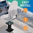 thumbnail image 3 of Boat Seat Swivel Base Boat Chairs Swivel Chair Base Replacement Bass or Jon Boat Accessories, 3 of 6