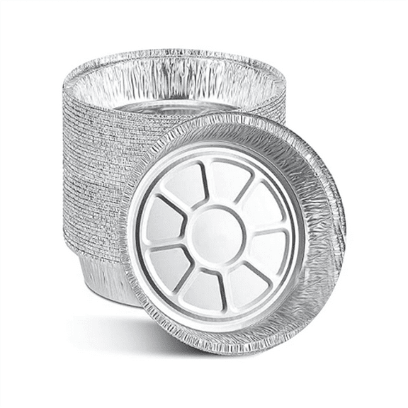 6 Inch Aluminum Foil Air Fryer Liners,Non-Stick Round Oil-Proof Food Grade for Cooking