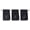 Charcoal, variant on Embroidered Hand Towels Set of 3, Monogram Initial D, Cotton, Black