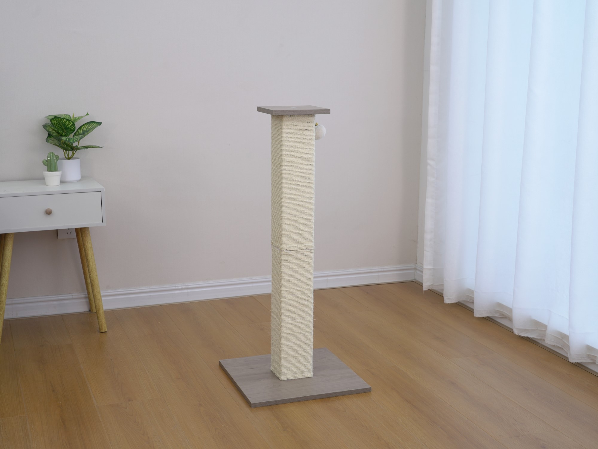Vibrant Life Large Square Scratching Post, Gray
