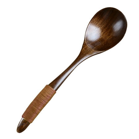 

Spoons Kitchen Essentials for New Home Lot Wooden Spoon Bamboo Kitchen Cooking Utensil Tool Soup Teaspoon Catering