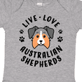 thumbnail image 4 of Inktastic Live Love Australian Shepherds Boys or Girls Baby Bodysuit, 4 of 5