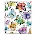 thumbnail image 2 of Manta Jekeno 127x152cm con Mariposas Coloridas, Suave y Cálida, 2 of 8