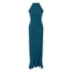 thumbnail image 5 of Vestido largo sin mangas con volantes y abertura para mujer - Vestido de noche sexy con abertura, poliéster-spandex, S-XXL, 5 of 6
