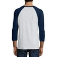 thumbnail image 5 of Hanes Men's and Big Men's X-Temp Baseball Raglan Tee, Up To Size 3XL, 5 of 6
