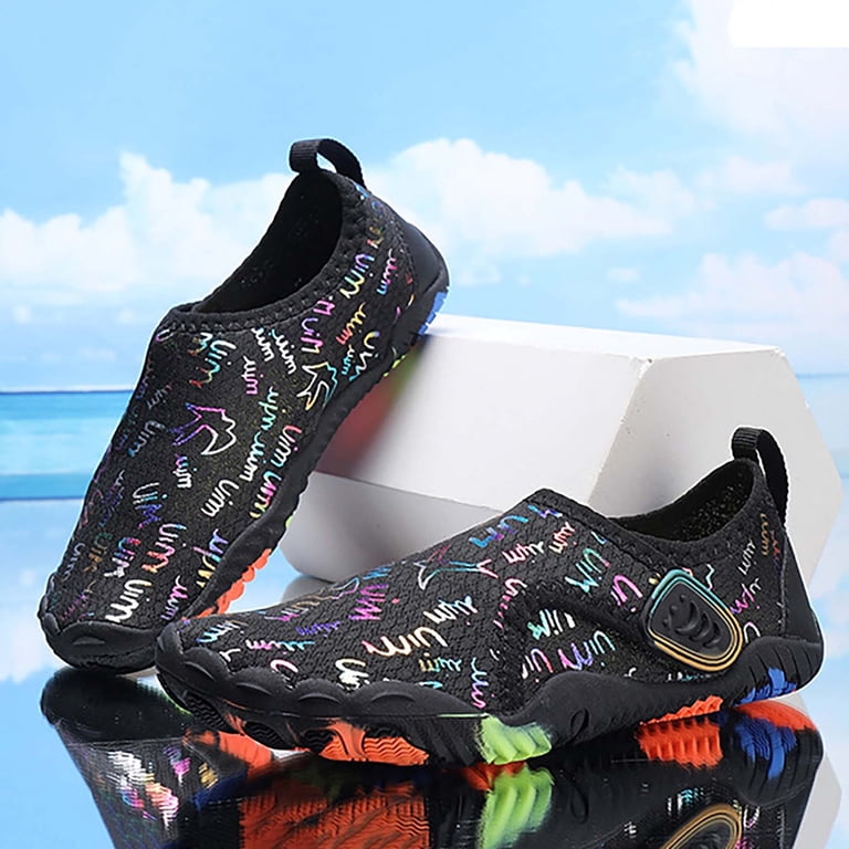 Yuncity Sneakers Toddler Boys Girls Hook Loop Barefoot Style Wide